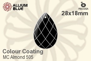 Preciosa MC Almond 505 (2661) 28x18mm - Colour Coating - Click Image to Close