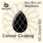 Preciosa MC Almond 505 (2661) 28x18mm - Metal Coating
