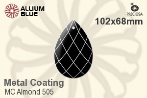 Preciosa MC Almond 505 (2661) 102x68mm - Metal Coating - Click Image to Close