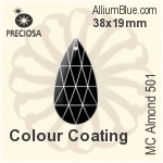 Preciosa MC Almond 501 (2662) 38x19mm - Colour Coating