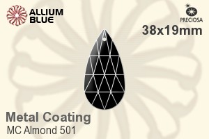 プレシオサ MC Almond 501 (2662) 38x19mm - Metal Coating - ウインドウを閉じる