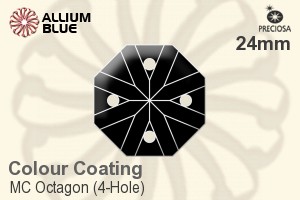 Preciosa MC Octagon (4-Hole) (2665) 24mm - Colour Coating