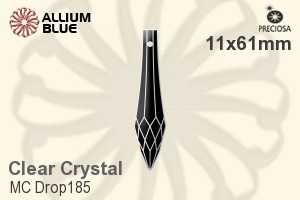 Preciosa MC Drop 185 (2679) 11x61mm - Clear Crystal - 關閉視窗 >> 可點擊圖片