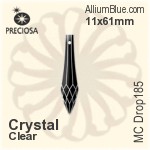 Preciosa MC Drop 185 (2679) 11x50mm - Metal Coating