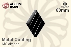 Preciosa MC Almond (2698) 60mm - Metal Coating - Click Image to Close