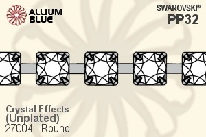 Swarovski Round Cupchain (27004) PP32, Unplated, 00C - Crystal Effects - 关闭视窗 >> 可点击图片