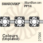 スワロフスキー ラウンド Cupchain (27004) PP24, Unメッキ, 00C - クリスタル エフェクト