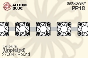 Swarovski Round Cupchain (27004) PP18, Unplated, 00C - Colors - Haga Click en la Imagen para Cerrar