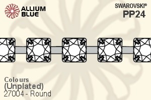 Swarovski Round Cupchain (27004) PP24, Unplated, 00C - Colors - Haga Click en la Imagen para Cerrar