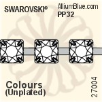 Swarovski Round Cupchain (27004) PP24, Unplated, 00C - Clear Crystal