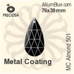 Preciosa MC Almond 501 (2701) 89x44mm - Clear Crystal