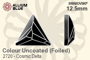 施華洛世奇 Cosmic Delta 平底石 (2720) 12.5mm - Colour (Uncoated) With Platinum Foiling - 關閉視窗 >> 可點擊圖片