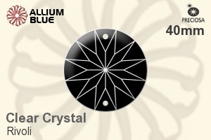 Preciosa Rivoli (2730) 40mm - Clear Crystal - 關閉視窗 >> 可點擊圖片