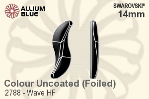 Swarovski Wave Flat Back Hotfix (2788) 14mm - Colour (Uncoated) With Aluminum Foiling
