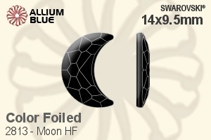Swarovski Moon Flat Back Hotfix (2813) 14x9.5mm - Color With Aluminum Foiling