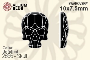 スワロフスキー Skull ラインストーン (2856) 10x7.5mm - カラー 裏面にホイル無し - ウインドウを閉じる