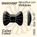 Swarovski Bow Tie Flat Back Hotfix (2858) 12x8.5mm - Color With Aluminum Foiling