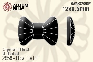 スワロフスキー Bow Tie ラインストーン ホットフィックス (2858) 12x8.5mm - クリスタル エフェクト 裏面にホイル無し - ウインドウを閉じる