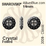 Swarovski Classic Button (3008) 12mm - Color Unfoiled