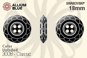 Swarovski Classic Button (3008) 18mm - Color Unfoiled - Click Image to Close