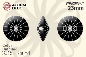 Swarovski Round Button (3015) 23mm - Color Unfoiled - Haga Click en la Imagen para Cerrar