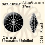 Swarovski Round Button (3015) 27mm - Color Unfoiled