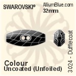 Swarovski Dufflecoat Button (3024) 32mm - Color Unfoiled