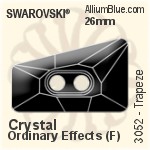 スワロフスキー Trapeze ボタン (3052) 26mm - クリスタル（オーディナリー　エフェクト） アルミニウムフォイル