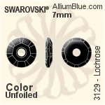 施华洛世奇 中孔 手缝石 (3129) 7mm - 颜色（半涂层） 无水银底