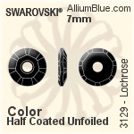 Swarovski Lochrose Sew-on Stone (3129) 7mm - Color (Half Coated) Unfoiled