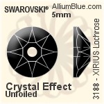 Swarovski XIRIUS Lochrose Sew-on Stone (3188) 5mm - Crystal Effect Unfoiled