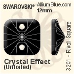 施华洛世奇 卫星 正方形 手缝石 (3201) 10mm - 颜色 无水银底
