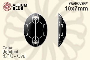 Swarovski Oval Sew-on Stone (3210) 10x7mm - Color Unfoiled