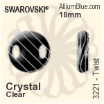 Swarovski Pear-shaped Sew-on Stone (3230) 12x7mm - Color With Platinum Foiling