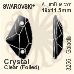 Swarovski Galactic Sew-on Stone (3256) 19x11.5mm - Color Unfoiled