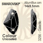 Swarovski Galactic Sew-on Stone (3256) 14x8.5mm - Colour (Uncoated) With Platinum Foiling