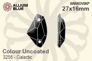 施华洛世奇 Galactic 手缝石 (3256) 27x16mm - 颜色 无水银底