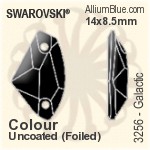 Swarovski Galactic Sew-on Stone (3256) 19x11.5mm - Clear Crystal With Platinum Foiling