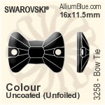 Swarovski Bow Tie Sew-on Stone (3258) 16x11.5mm - Color Unfoiled