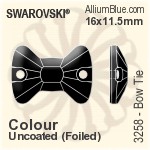 Swarovski Bow Tie Sew-on Stone (3258) 16x11.5mm - Color With Platinum Foiling