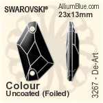施華洛世奇 Owlet 手縫石 (3231) 23x14mm - 顏色 無水銀底