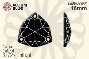 施華洛世奇 Trilliant 手縫石 (3272) 16mm - 顏色 白金水銀底