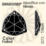 Swarovski Trilliant Sew-on Stone (3272) 16mm - Color With Platinum Foiling