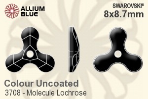 Swarovski Molecule Lochrose Sew-on Stone (3708) 8x8.7mm - Color Unfoiled - Haga Click en la Imagen para Cerrar