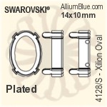 Swarovski XILION Oval Settings (4128/S) 14x10mm - Plated