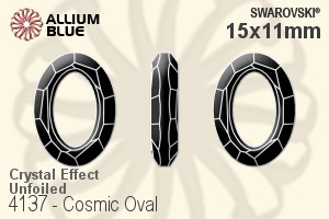 Swarovski Cosmic Oval Fancy Stone (4137) 15x11mm - Crystal Effect Unfoiled