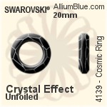 スワロフスキー Cosmic Ring ファンシーストーン (4139) 20mm - クリスタル エフェクト 裏面にホイル無し