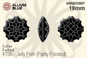 施华洛世奇 Jelly Fish (局部磨砂) 花式石 (4195) 18mm - 颜色 白金水银底 - 关闭视窗 >> 可点击图片
