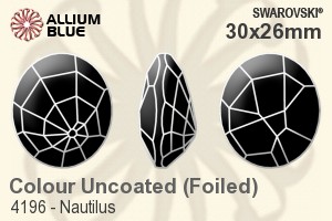 Swarovski Nautilus Fancy Stone (4196) 30x26mm - Colour (Uncoated) With Platinum Foiling - Haga Click en la Imagen para Cerrar