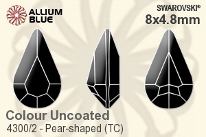 Swarovski Pear-shaped (TC) Fancy Stone (4300/2) 8x4.8mm - Colour (Uncoated) Unfoiled - 關閉視窗 >> 可點擊圖片